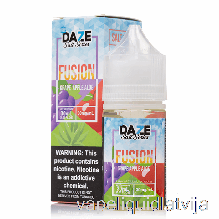 Ledus Vīnogu ābolu Alveja - 7 Dusmas Sāls - 30ml 50mg Vape šķidrums